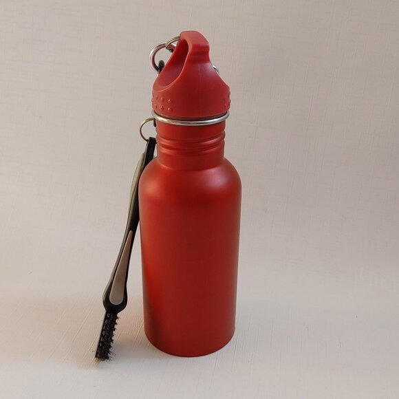 Tim Hortons carabiner Travel Bottle Stainless Steel with Bottle Brush - Picture 2 of 4